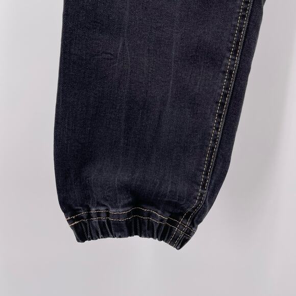 KanCan Sz 26 Muted Black Denim Joggers Jeans Pants High Rise Stretch Maurices - Picture 4 of 8